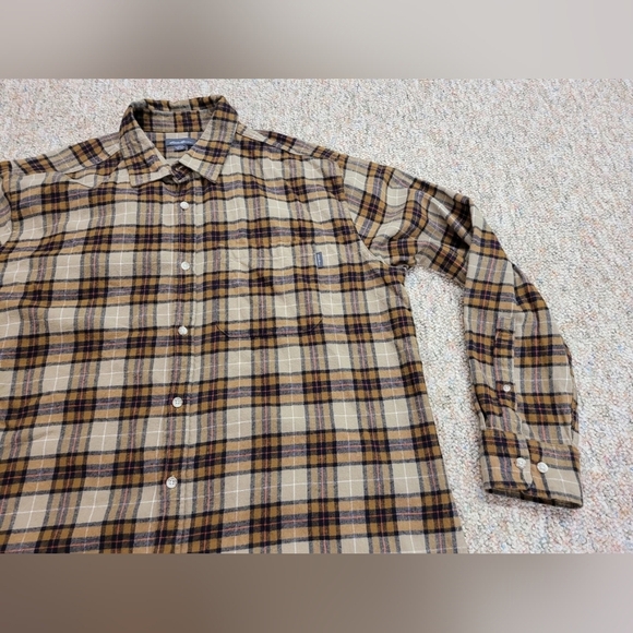Plaid Men's Shirt in Brown and Tan - Picture 12 of 12